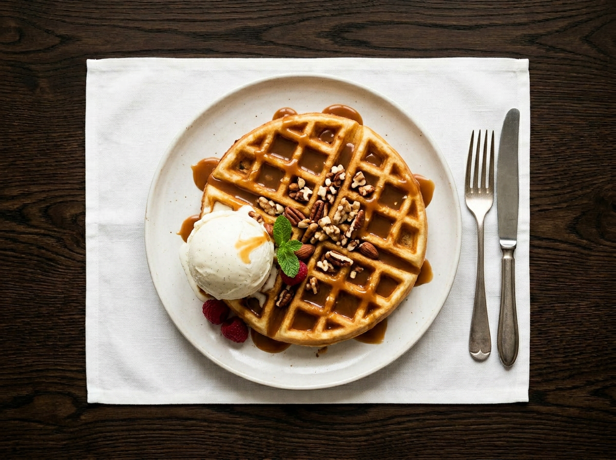 キャラメルワッフル